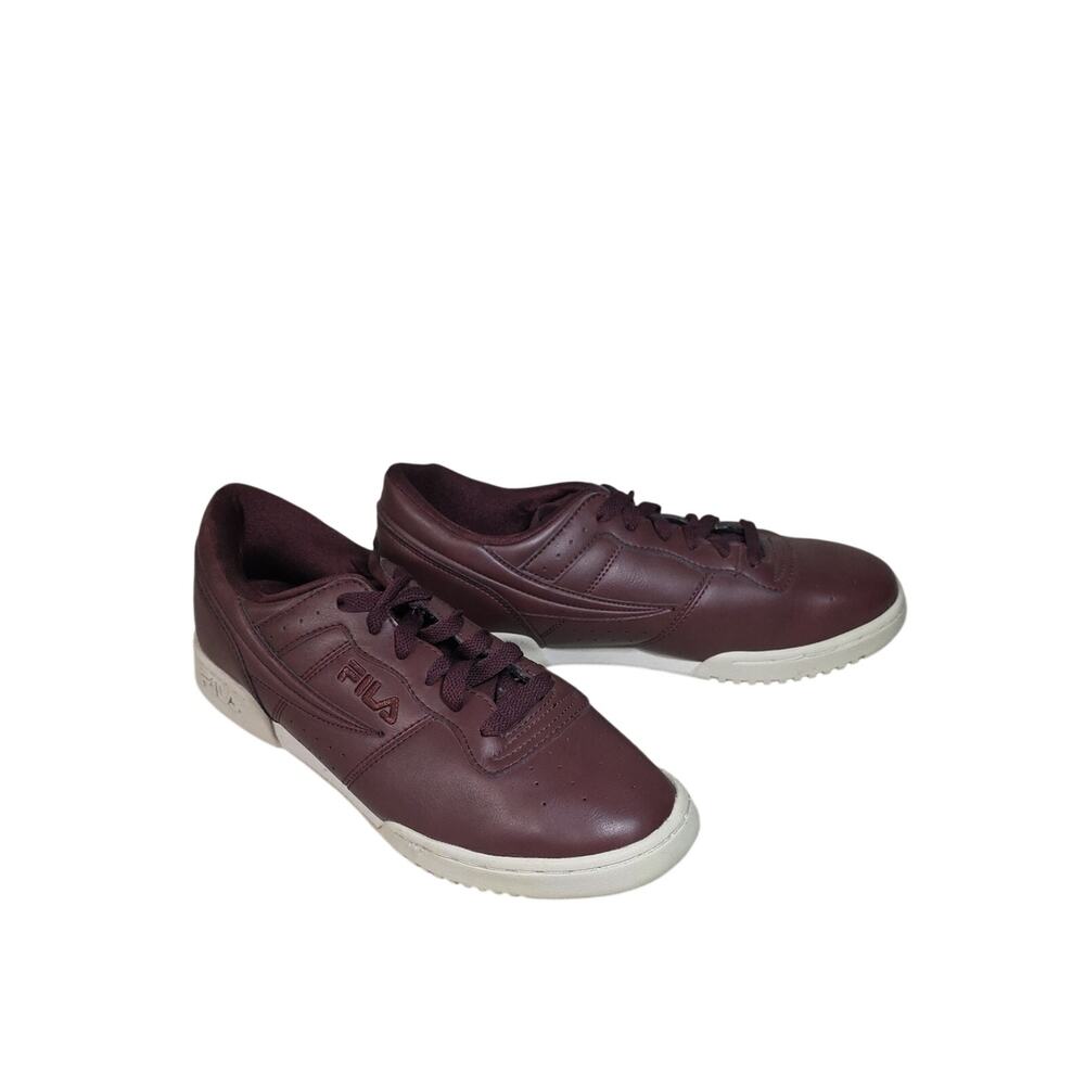 Fila Original Fitness Distressed Burgundy Sneakers Mens Size 9.5